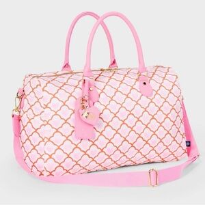 roller rabbit x target soft side duffle bag pink